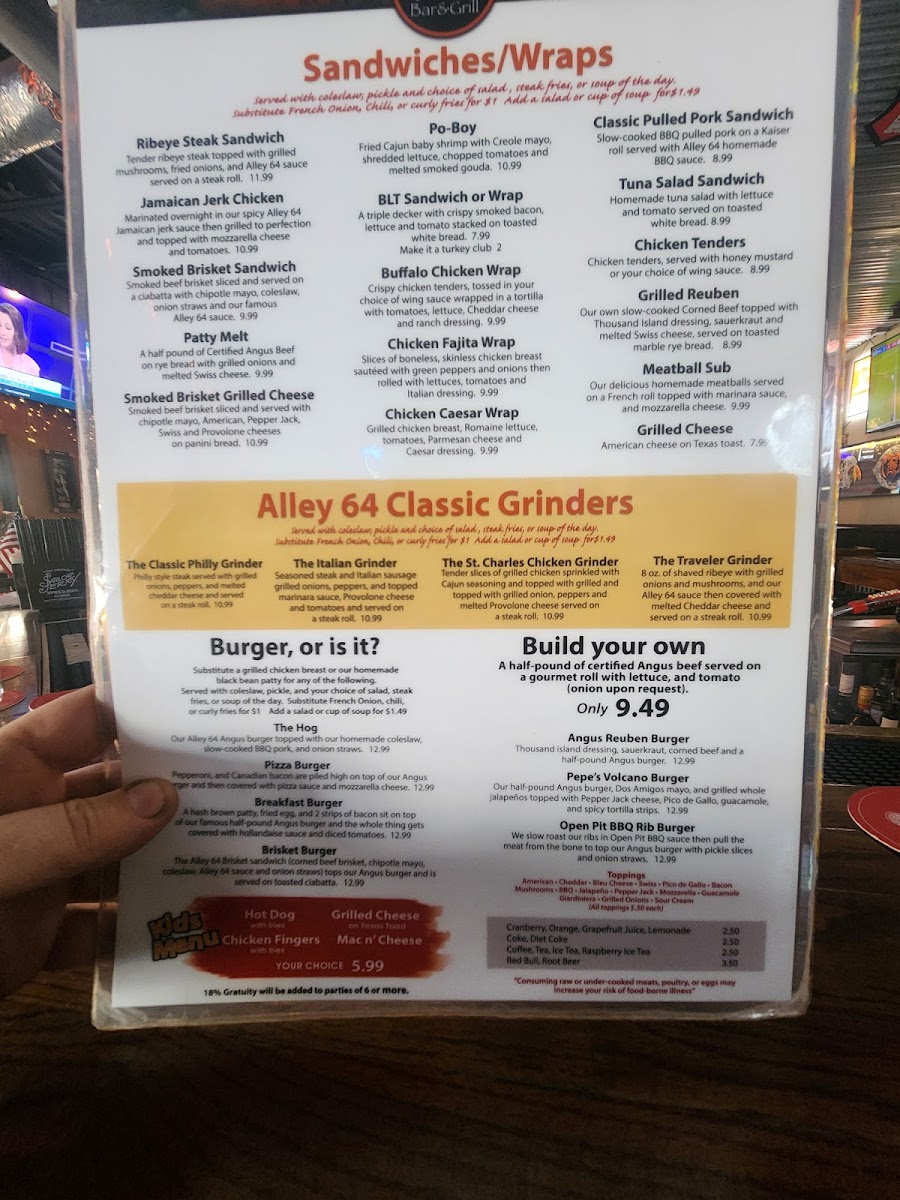 Alley 64 - Palatine Menu - Image 4